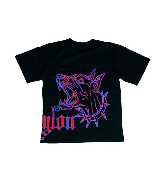 VAVYLóN 犬神 Tee - Purple & Red