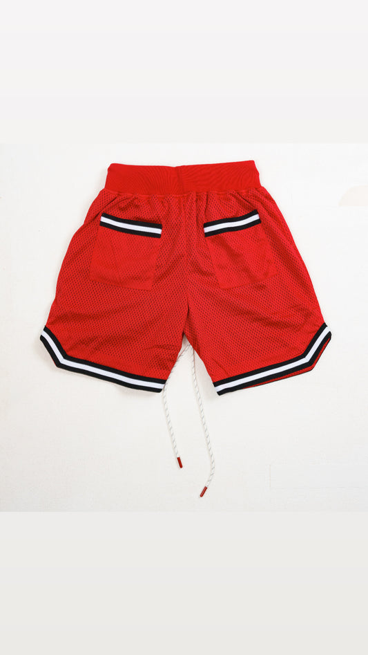 VAVYLóN Red Court side Shorts
