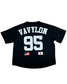 VAVYLóN “95” Minimal Cropped Baseball Jersey